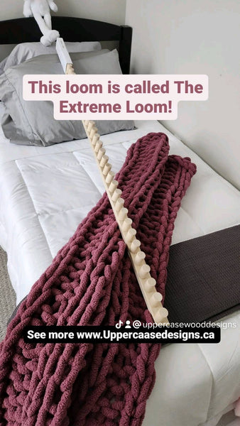 Chunky Blanket Knitting Loom Poem