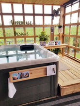 Load image into Gallery viewer, Hot Tub Table - Custom Size Longer - ***NEW*** - Uppercase Designs in Wood - 1-888-860-7735
