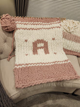 Load image into Gallery viewer, Chunky Blanket with Initials
