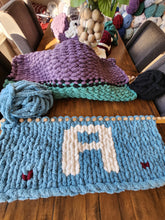 Load image into Gallery viewer, Personalize your Chunky Knit Blankets - Complete Graph Kit  NO LOOM INCLUDED - NO VIDEOS
