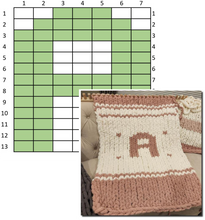 Load image into Gallery viewer, Personalize your Chunky Knit Blankets - Complete Graph Kit  NO LOOM INCLUDED - NO VIDEOS
