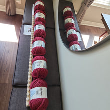 Load image into Gallery viewer, KIT - The Extreme Kit - Chunky Blanket Loom for Chunky Knit Blankets, includes 6 Balls of Yarn - Uppercase Designs in Wood - 1-888-860-7735
