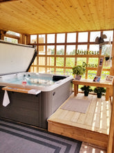 Load image into Gallery viewer, Hot Tub Table (Folding) - Standard Size - Uppercase Designs in Wood - 1-888-860-7735
