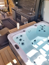 Load image into Gallery viewer, Hot Tub Table - Longest Size in inventory - Uppercase Designs in Wood - 1-888-860-7735
