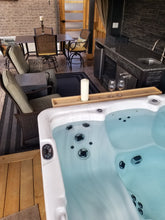 Load image into Gallery viewer, Hot Tub Table - Longest Size in inventory - Uppercase Designs in Wood - 1-888-860-7735
